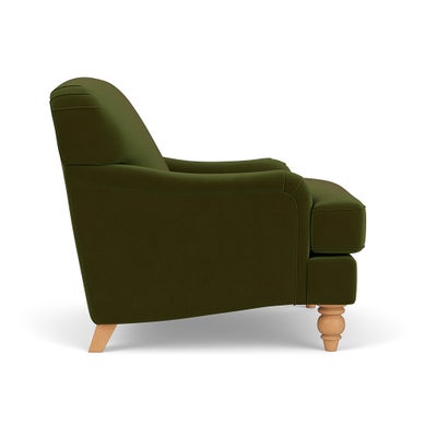 Armchair - Forest Green - Matt Velvet