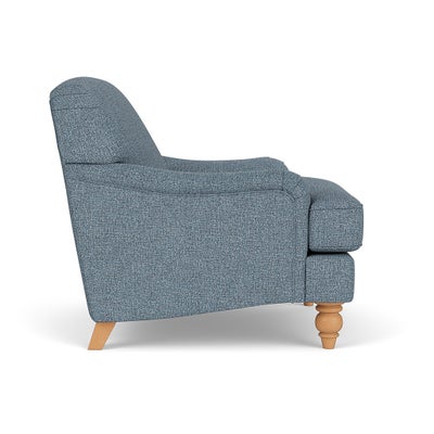 Armchair - Mid Blue - Aquaclean Oxford