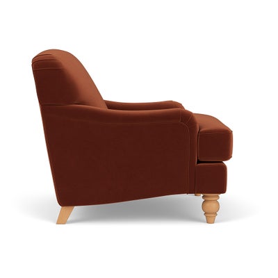 Armchair - Brick - Matt Velvet