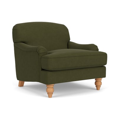 Armchair - Forest Green - House Linen Mix
