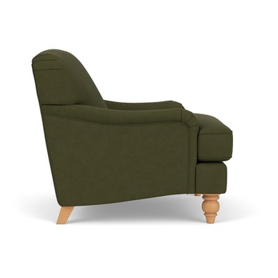 Armchair - Forest Green - House Linen Mix