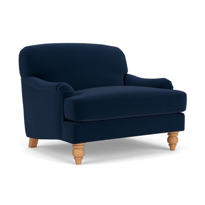 Love Seat - Deep blue - Matt Velvet