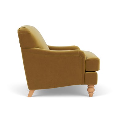 Love Seat - Mustard - Matt Velvet