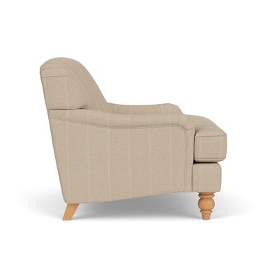 Love Seat - Natural - Compton Stripe