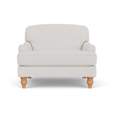 Love Seat - Grey - Broadway Stripe