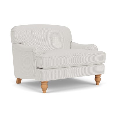 Love Seat - Grey - Broadway Stripe