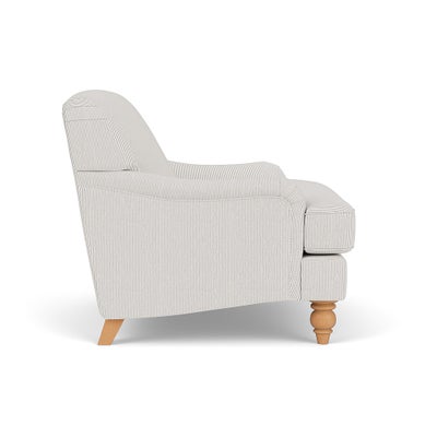 Love Seat - Grey - Broadway Stripe