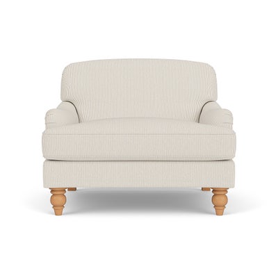 Love Seat - Natural - Broadway Stripe