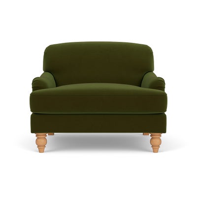 Love Seat - Forest Green - Matt Velvet