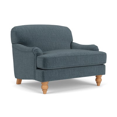 Love Seat - Teal - Eco Chenille