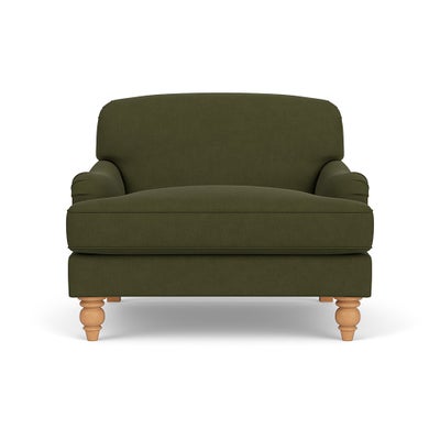 Love Seat - Forest Green - House Linen Mix