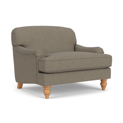 Love Seat - Mid Grey - House Linen Mix