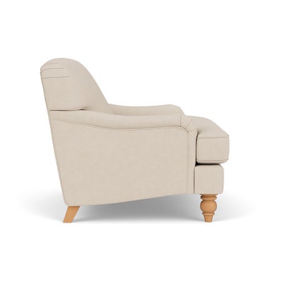 Love Seat - Lily White - House Linen Mix