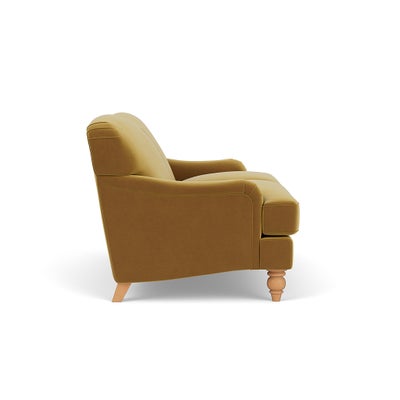 Large 2 Seater - Mustard - Matt Velvet
