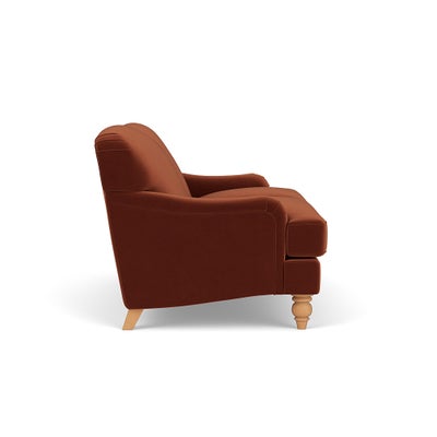 Large 2 Seater - Brick - Matt Velvet