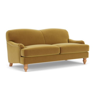 3 Seater - Mustard - Matt Velvet