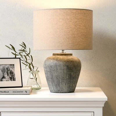 Briary Grey Table Lamp