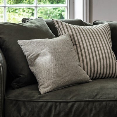 Harvey Stripe Green Cushion 50x50cm