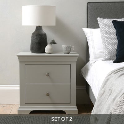 Set of 2 Jumbo Bedside Tables