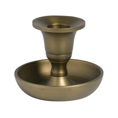Hampton Candle Holder - Antique Brass - Small