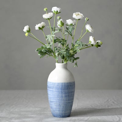 Hanstone Textured Blue Vase