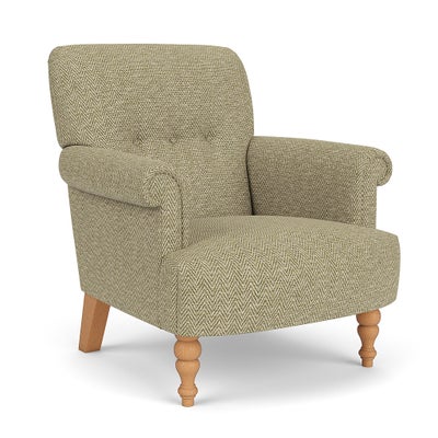 Armchair - Apple - Herringbone Weave