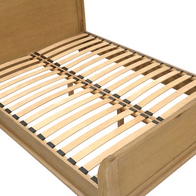 5ft King Size Sleigh Bed and 2 Bedside Tables Set