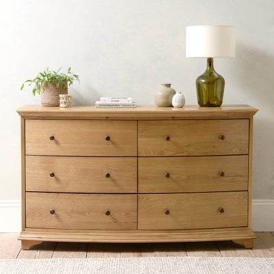 Low and Wide 6 Drawer Chest
