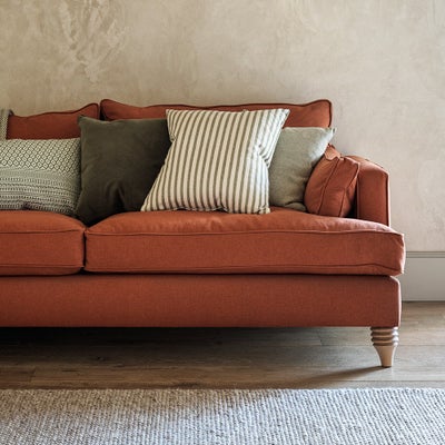 Harvey Stripe Green Cushion 50x50cm