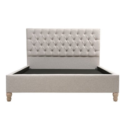 Natural Tweed Super King Size Bed