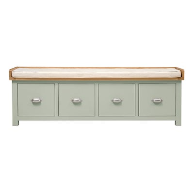 Four Drawer Shoe Bench