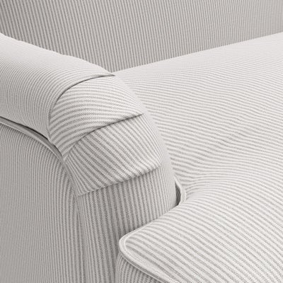 Love Seat - Grey - Broadway Stripe