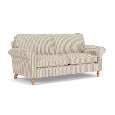 3 Seater Sofa - Sage - Kingham Stripe