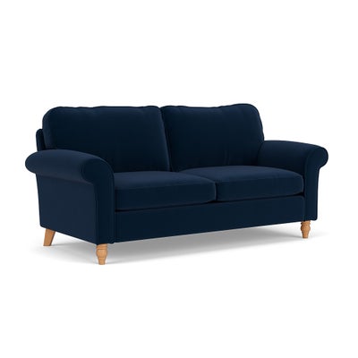 3 Seater - Deep Blue - Matt Velvet