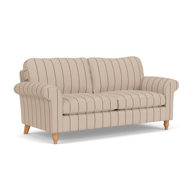 3 Seater - Raspberry - Compton Stripe