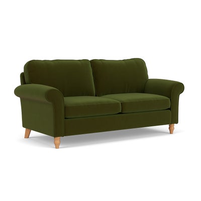 3 Seater - Forest Green - Matt Velvet