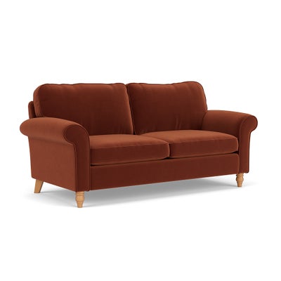 3 Seater - Brick - Matt Velvet
