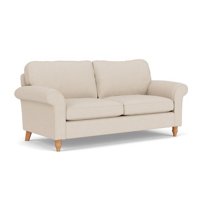 3 Seater - Lily White - House Linen Mix