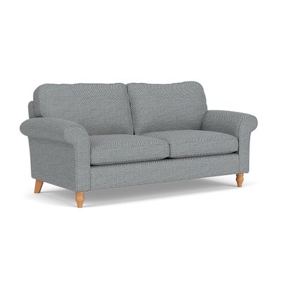 3 Seater - Navy - Herringbone Weave