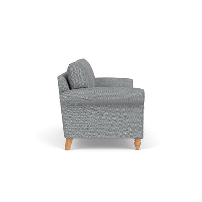 3 Seater - Navy - Herringbone Weave
