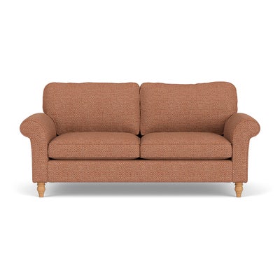 3 Seater - Brick - Herringbone Weave