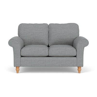 2 Seater - Navy - Herringbone Weave
