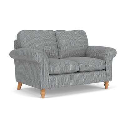 2 Seater - Navy - Herringbone Weave