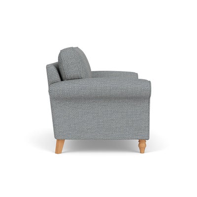 2 Seater - Navy - Herringbone Weave