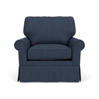 Armchair - Indigo - Luxury Italian Linen