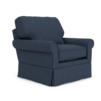Armchair - Indigo - Luxury Italian Linen