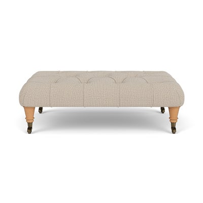 Foot Stool - Natural - Rustic weave