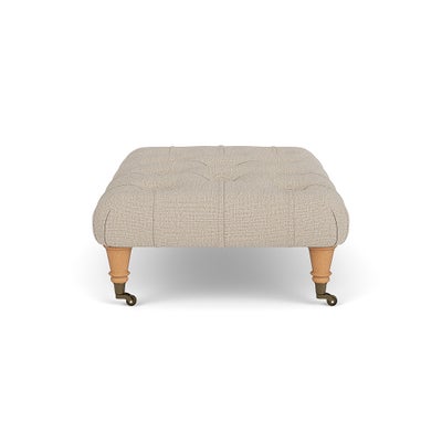 Foot Stool - Natural - Rustic weave