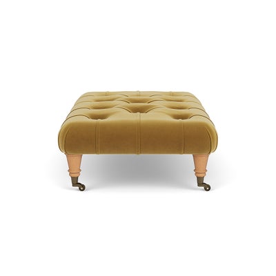 Foot Stool - Mustard - Matt Velvet