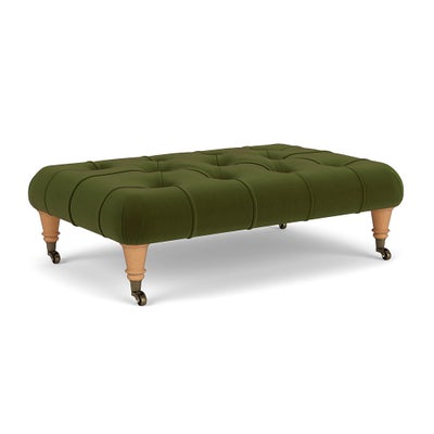 Foot Stool - Forest Green - Matt Velvet